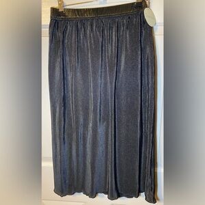 Womens Foiled Pull On A-Line Skirt, M